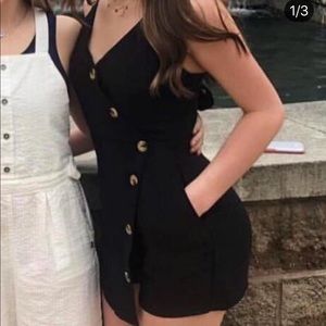 American Threads Size S Small Romper black